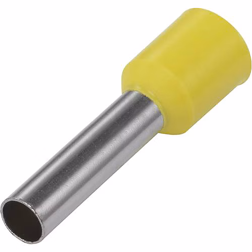 Embout isolé pour câble NE60 – 12YL 6 mm² x 12 mm | jaune | pack de 100.