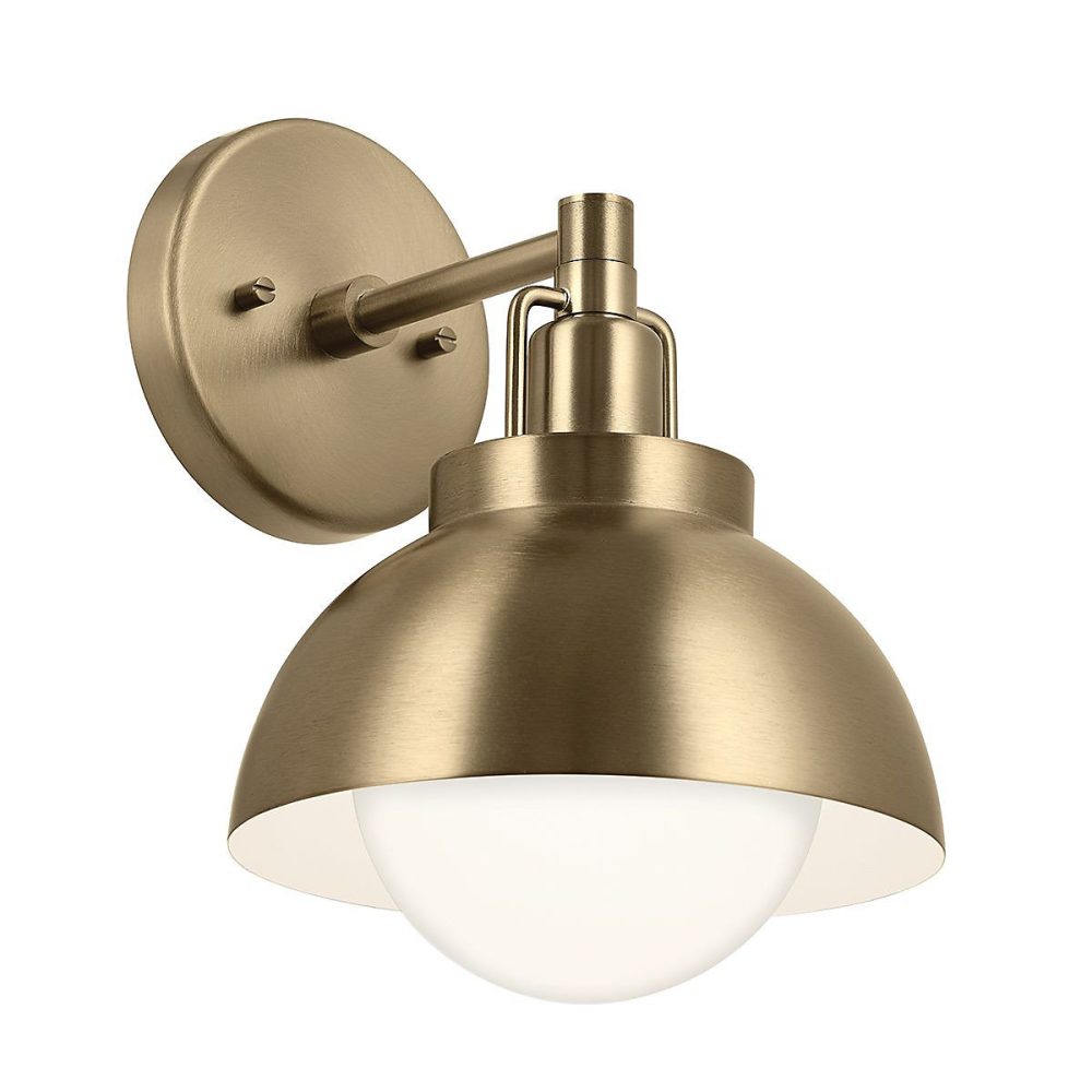Elstead Kichler Niva Applique murale dôme contemporaine en bronze champagne 1x E27 – Réf. UVRBTEOLF5158432308