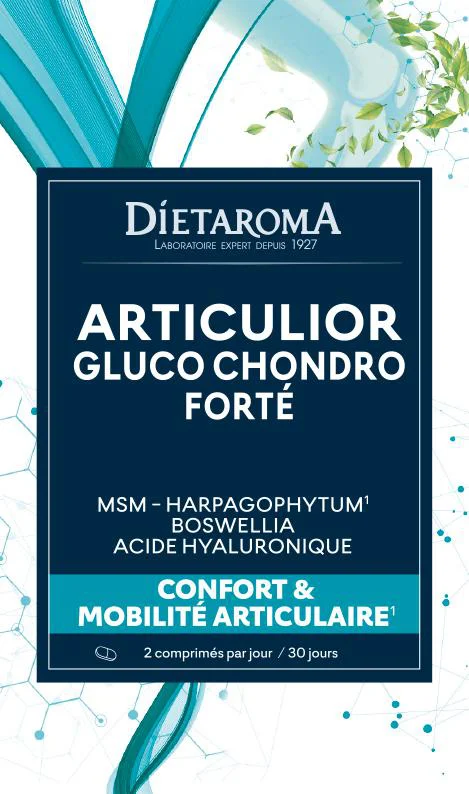 Complément alimentaire confort et mobilité articulaire gluco chondro forté Dietaroma Articulior - 60 comprimés