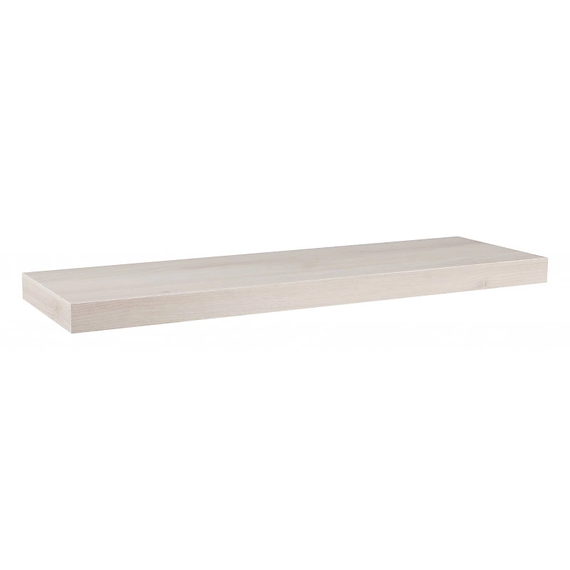 Étagère murale – étagère alvéolée, étagère en bois, noyer blanc, 75x23x3, 8 cm, Minerva
