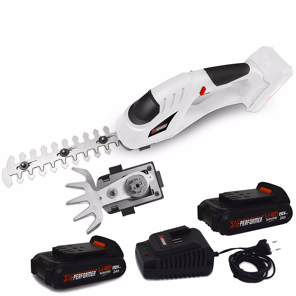 Cisaille de jardin Portative – Sculpteur de haies 2EN1 | 20V | Xperformer XPCSTH20LI | 2 Batteries 2Ah + chargeur