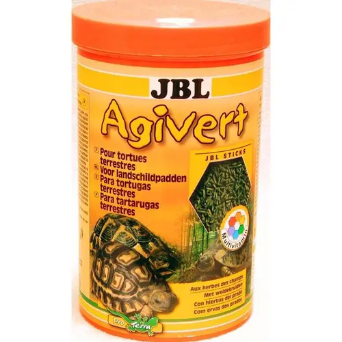 Nourriture pour tortues terrestres Agivert, enrichie en vitamines - JBL - 1L
