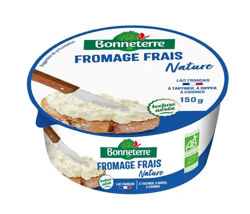 Fromage frais nature bio Bonneterre - 150 g
