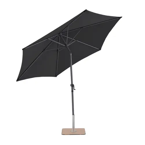 Parasol droit rond coloris bleu - Ø 270 cm