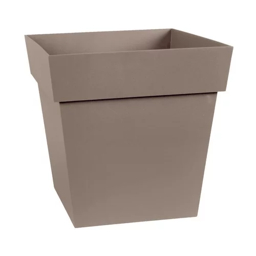 Pot carre Toscane Taupe L32 x l32 x H32