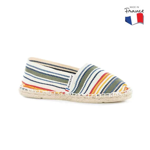 Espadrilles rayées Blackfox Eneko Écru