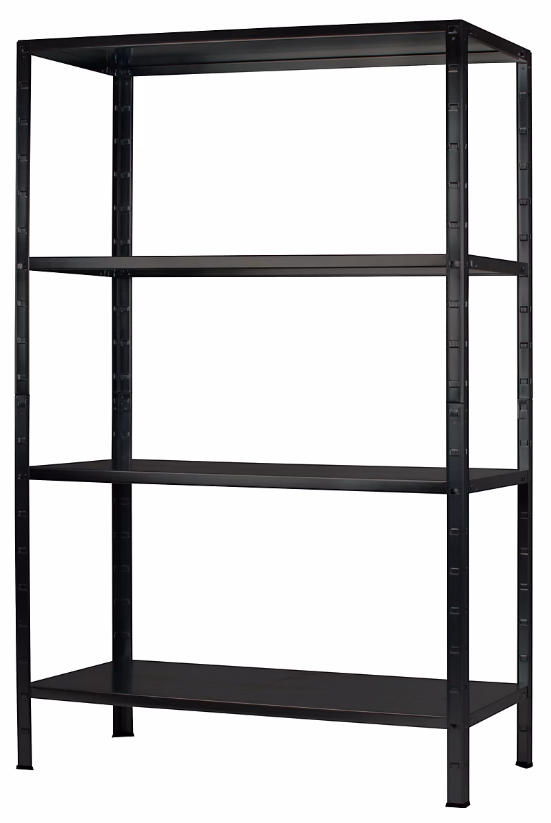 Étagère en métal noir Schulte Regalwelt Powermax H.200 x L.100 x P.50 cm – Réf. FSBIVGHAV4548788356