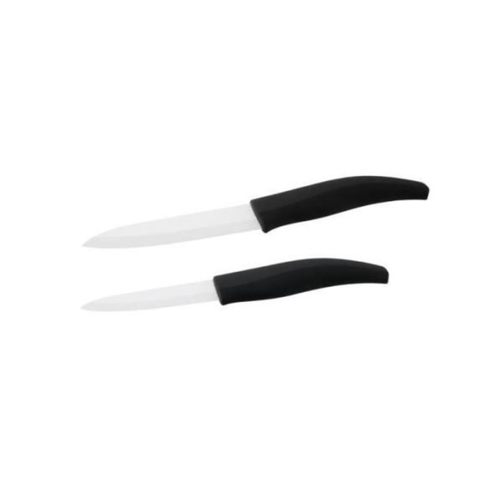 NIROSTA Lot de 2 couteaux nirosta - lames en céramique de 12,5 et 18 cm de long