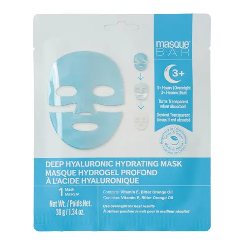 Masque de nuit hydrogel profond à l’acide hyaluronique Bar
