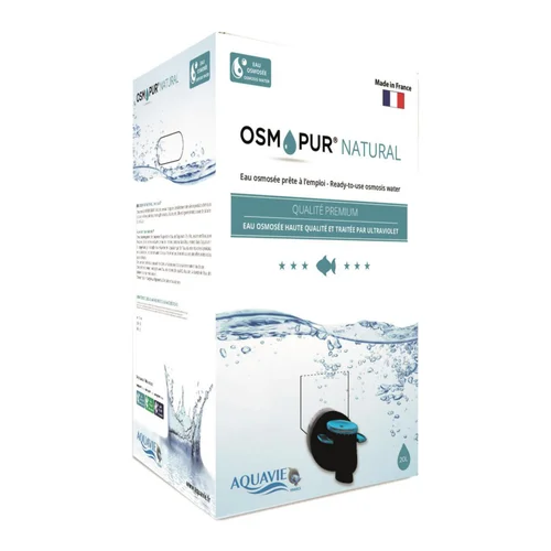 Eau de mer pour aquarium prêt à l'emploi Aquavie Osmopur Natural - 20 L