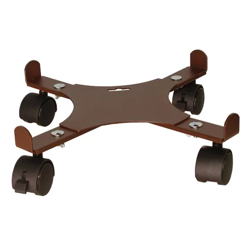 Support 4 roulettes extensible fer vieilli 34 à 51 cm
