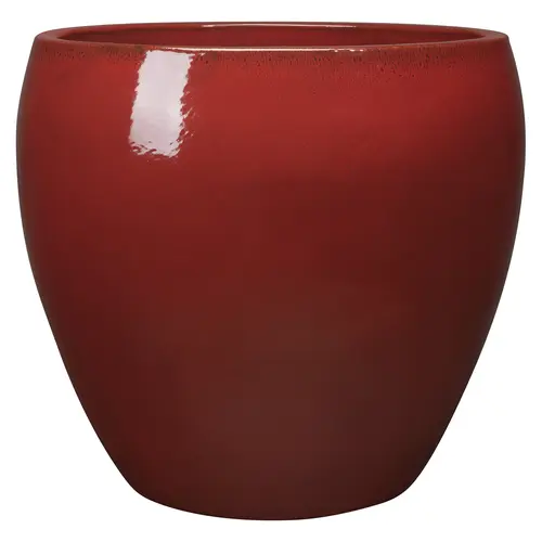 Pot Guardians Karanda coloris rouge en terre cuite émaillée - 30 x 30 x 30 cm