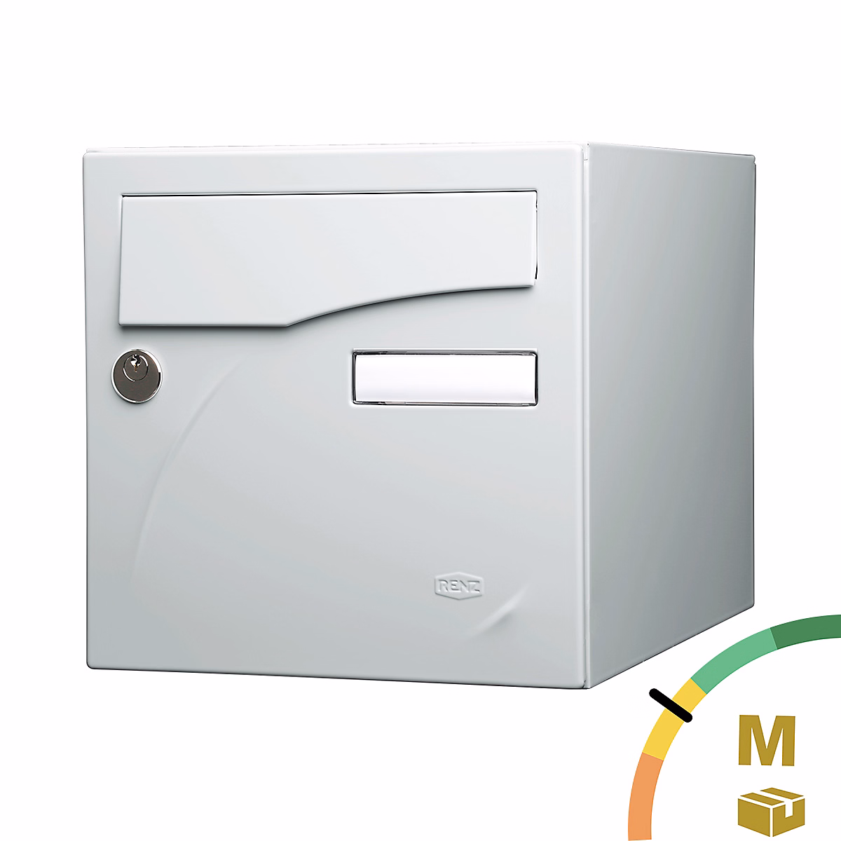 Boîte aux lettres, boîte à colis et accessoires – Boite aux lettres Préface 1 porte Gris clair brillant RAL 7035B