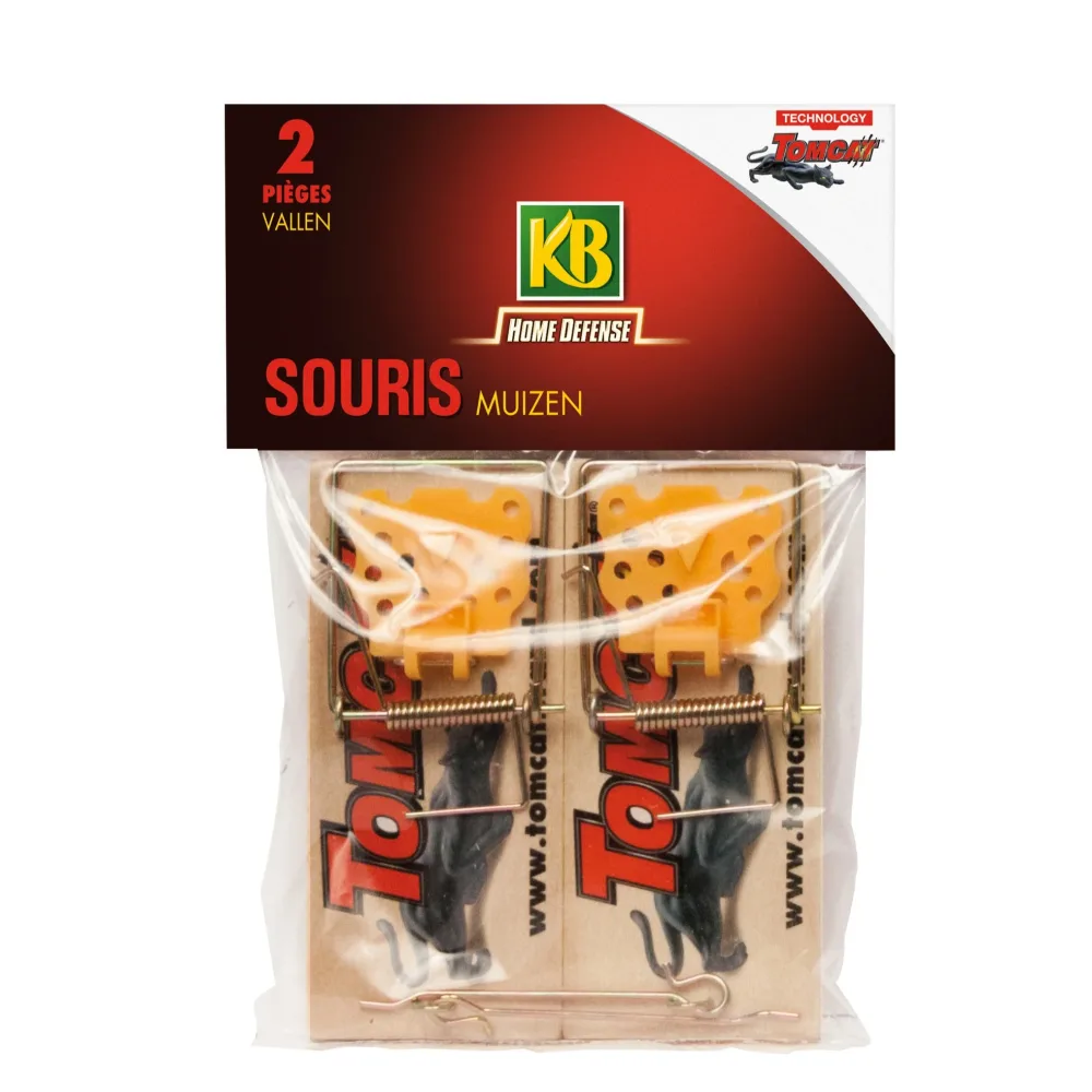 2 Pièges à souris en bois KB