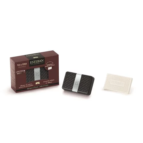Diffuseur de voiture parfumé Teck et Tonka Esteban - rechargeable