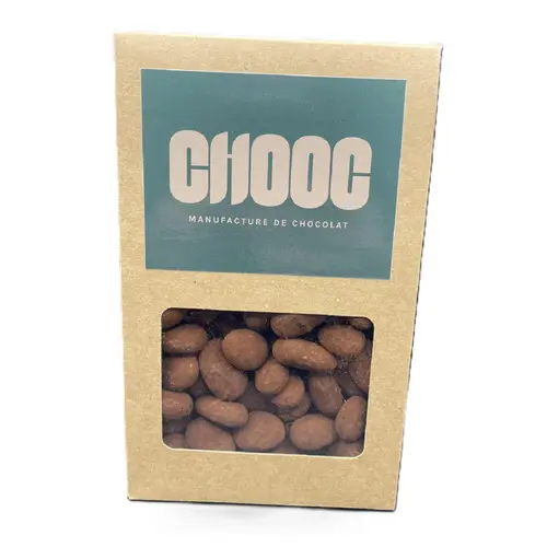 Amandes enrobées au chocolat lait Chooc - en sachet de 200 g