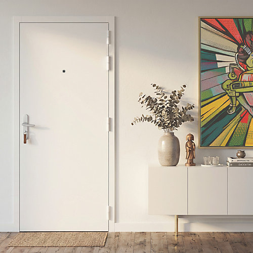 Bloc porte palière 32dB coupe | feu EI30 – PAL32 – 204 × 83 cm huisserie 66x54 poussant gauche