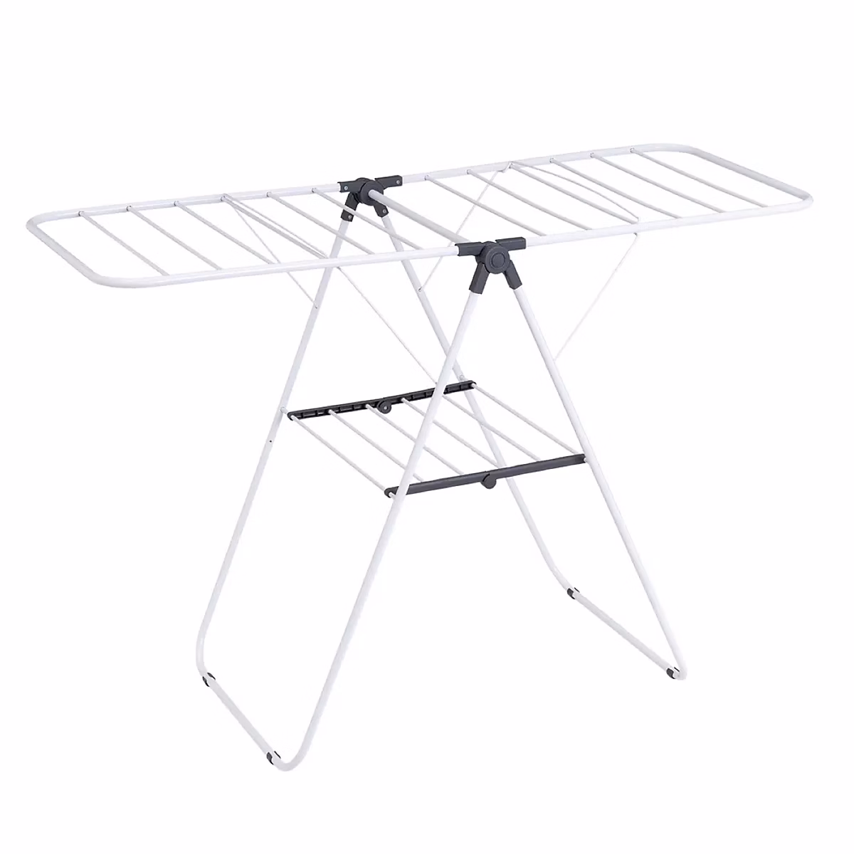Étendoir séche – linges, séchoir à linges en métal Blanc, Longueur 137 X Largeur 59 X Hauteur 94 cm