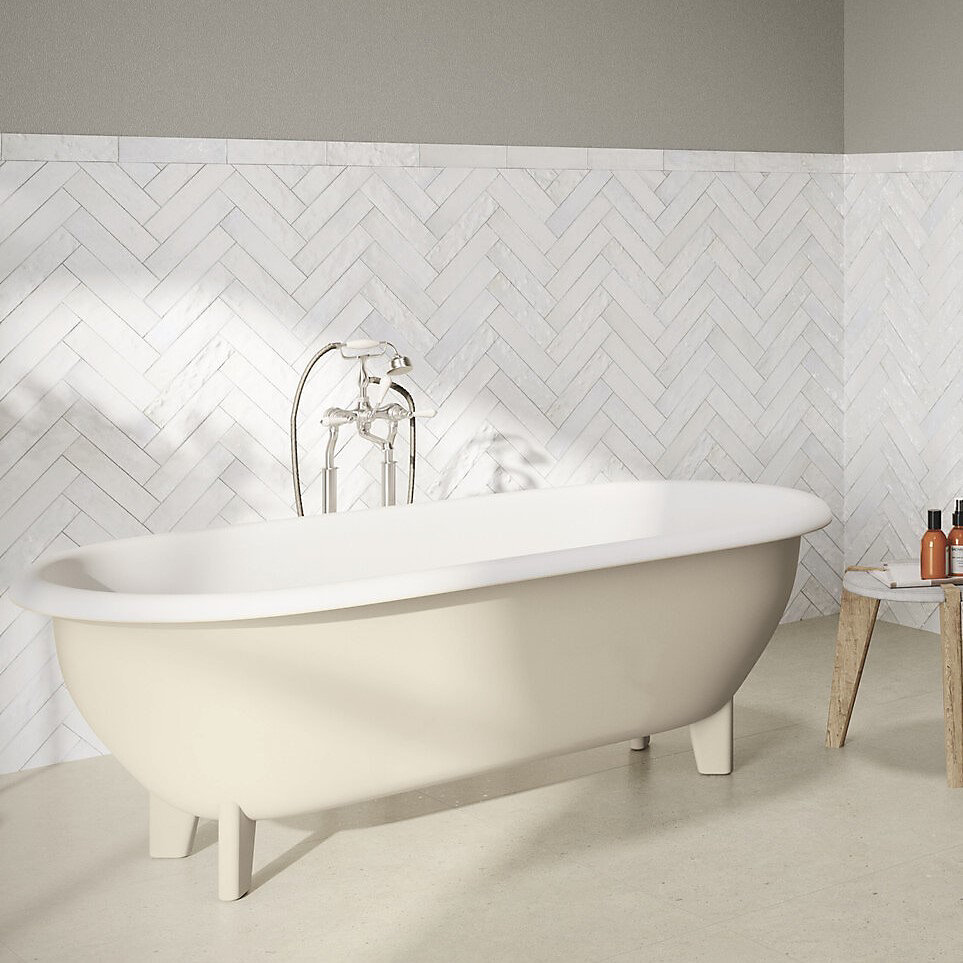 Carrelage effet zellige 6 × 24 – 6 cm SOROLLA WHITE