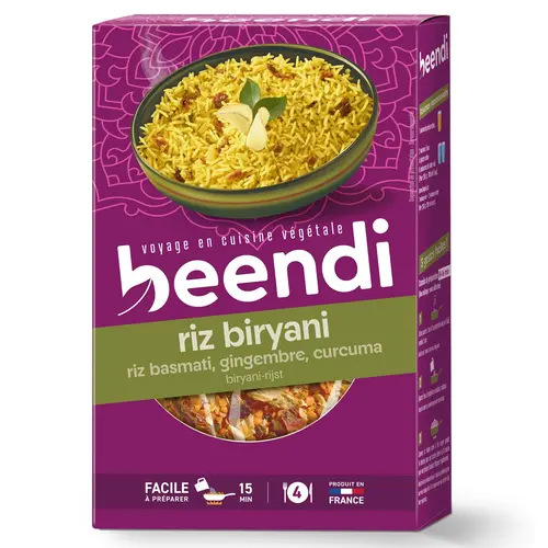 Riz basmati sauté au curcuma et gingembre Beendi - 250 g
