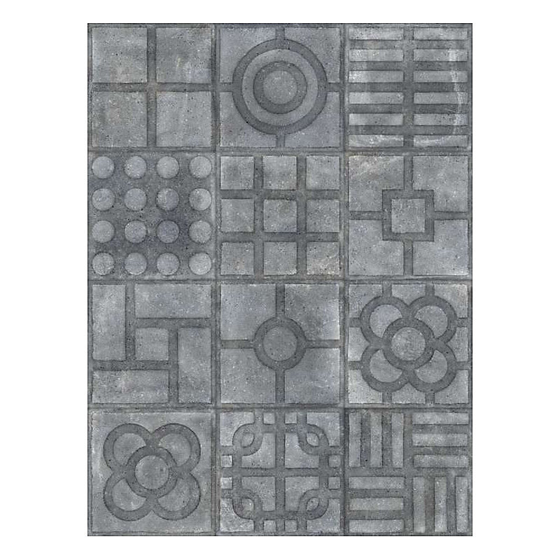 Carrelage sol / mur effet ciment 20 × 20 cm WORLD STREETS PAULISTA GRAFITO