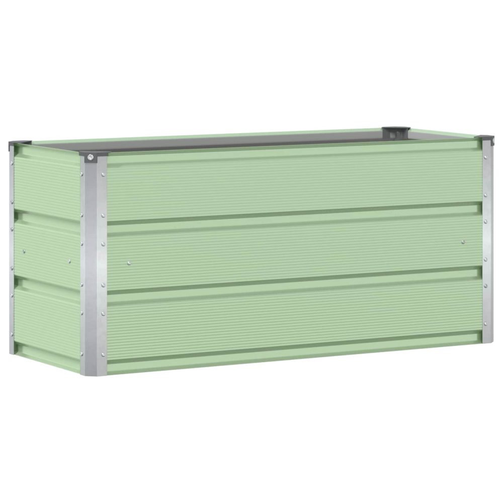 vidaXL Jardinière Vert 100 x 40 x 45 cm Acier – Accessoires de plantation