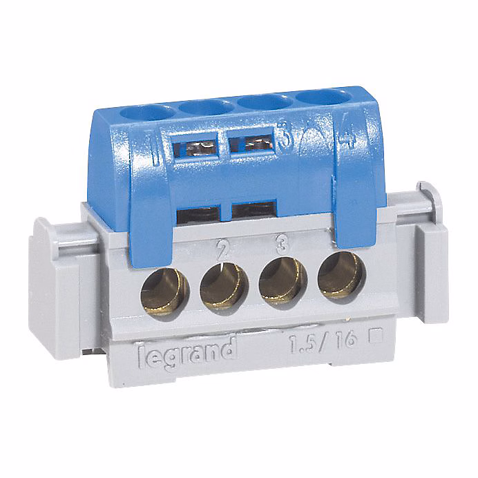4 Bornier de neutre Legrand pour câble de 1 – 5 à 16 mm²