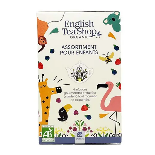 Assortiment d'infusions pour enfants infusé à froid 4 mélanges English Tea - 20 sachets