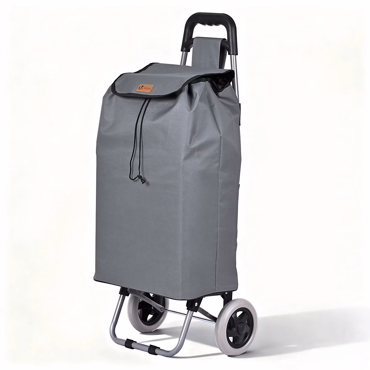 Chariot de courses 2 roues pliable 59L gris VOUNOT – Réf. PUTEPLUPK6424679147