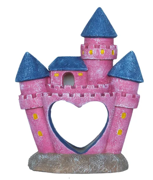 Décoration pour aquarium coloris rose Château de Princesse SuperFish