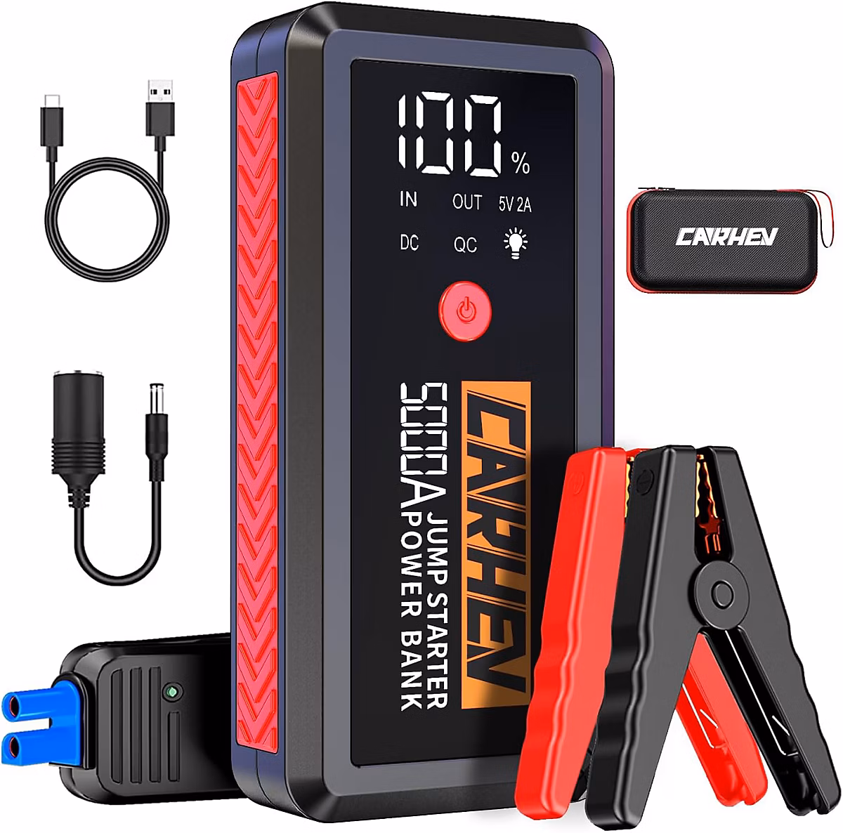 Outillage – Booster de Batterie Haute Puissance 5000A 26800mAh Demarreur 12V
