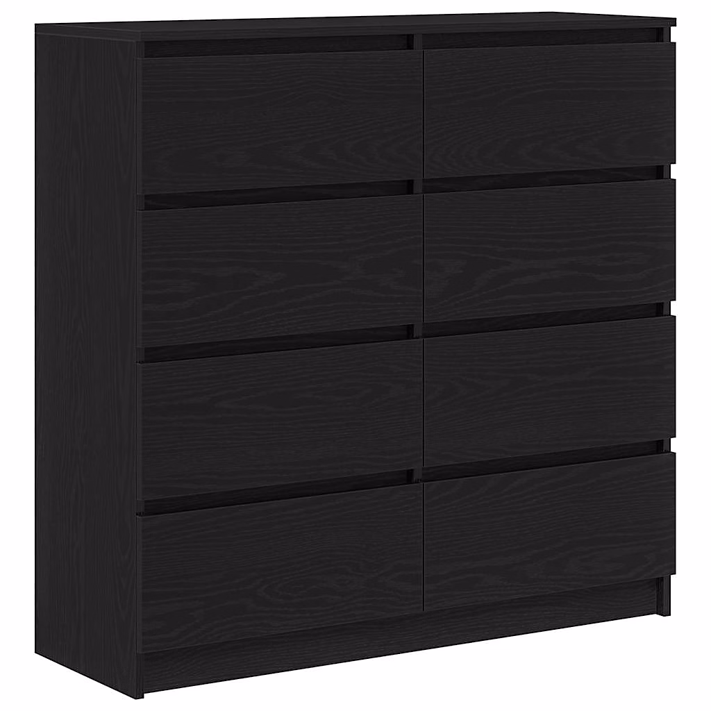 Buffet chêne noir 100 × 35 × 99 cm bois d'ingénierie vidaXL