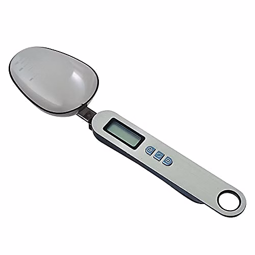 BASHLWUA Cuillere Balance Digitale – 500G/0.1G 300G/0.1G Cuillere Doseuse Electronique Échelle De Cuillère Numérique Cuillere Mesure