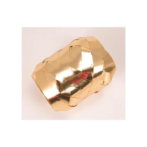 Ruban or métallisé pour paquet cadeaux en bobine forme œuf - 10 mm x 20 m