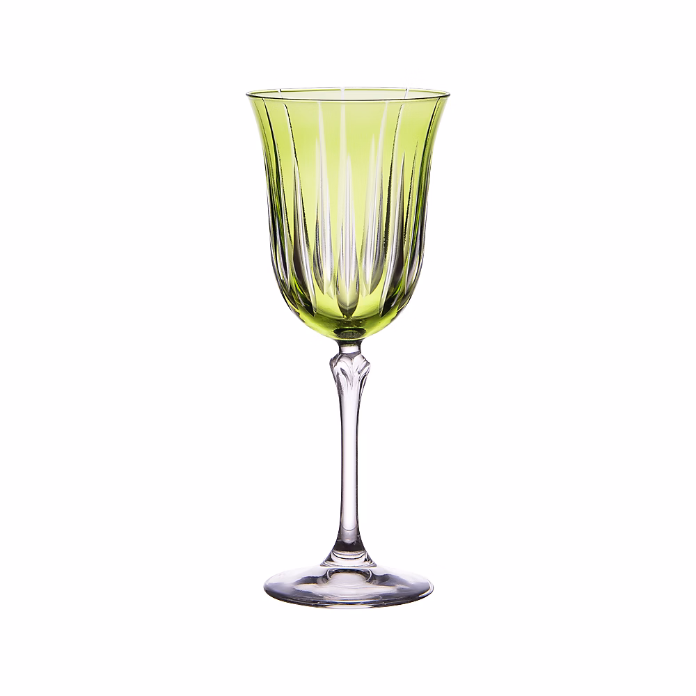 Coffret de 6 verres à pied Divina vert 28 cl – Réf. VDOIRLGIS7545879955