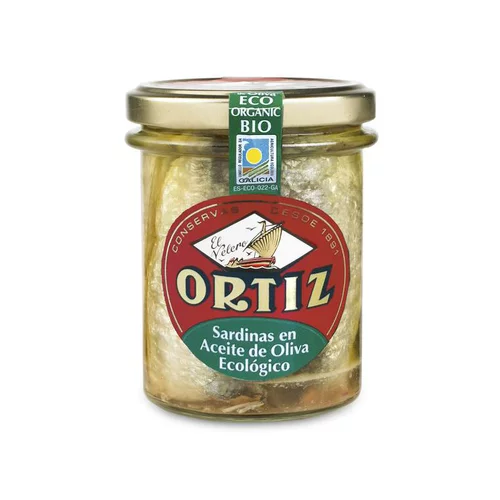 Sardines à l'huile d'olive bio Ortiz - 190 g