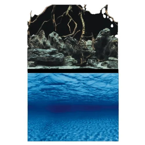 Poster aquarium racines et fonds marins AQUA NOVA - taille XL 150x60 cm