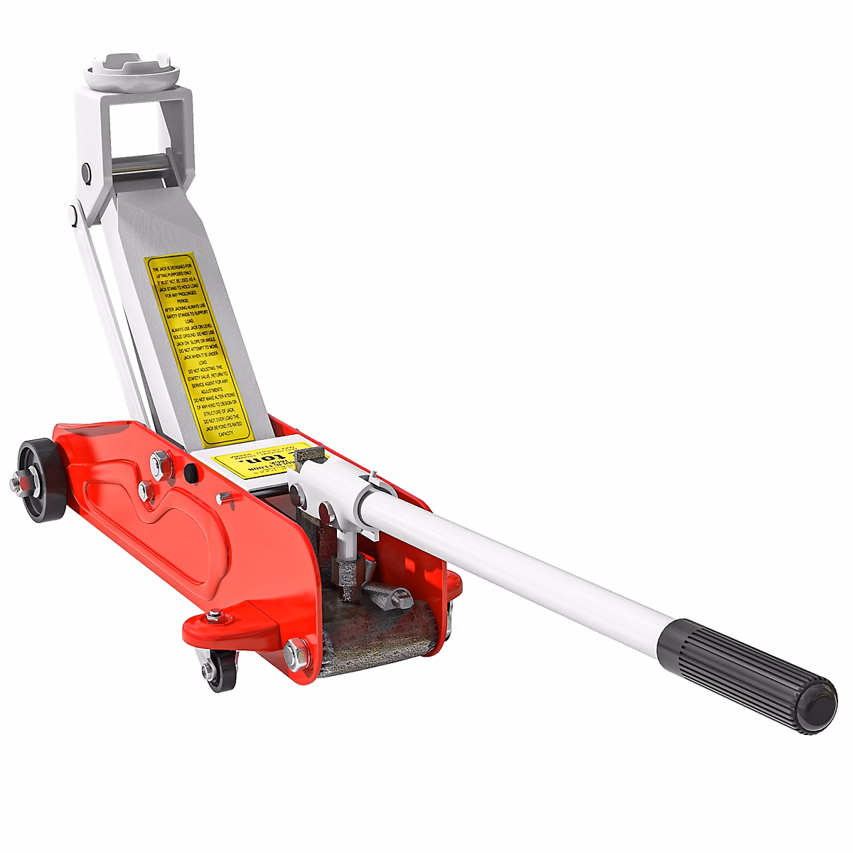 Cric de levage hydraulique – cric de levage réglable 12, 30 cm métal rouge noir