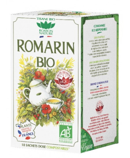 Romon Nature - tisane ROMARIN BIO - 18 Sachets