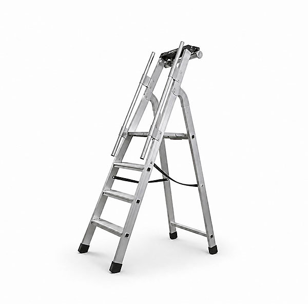 Escabeau grande hauteur 4 marches – Hauteur max. de travail 2.85m | Q60/4M