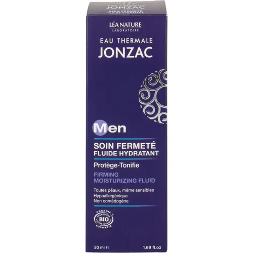Soin fermeté fluide hydratant bio Eau Thermale Jonzac homme – 50 ml