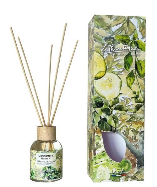 Bâton à parfum Lothantique Jardin d'aquarelles Concombre Basilic – 100 ml