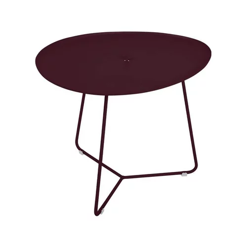 Table basse cocotte coloris rouge en aluminium Fermob - 44,5 x 55 x 4 cm