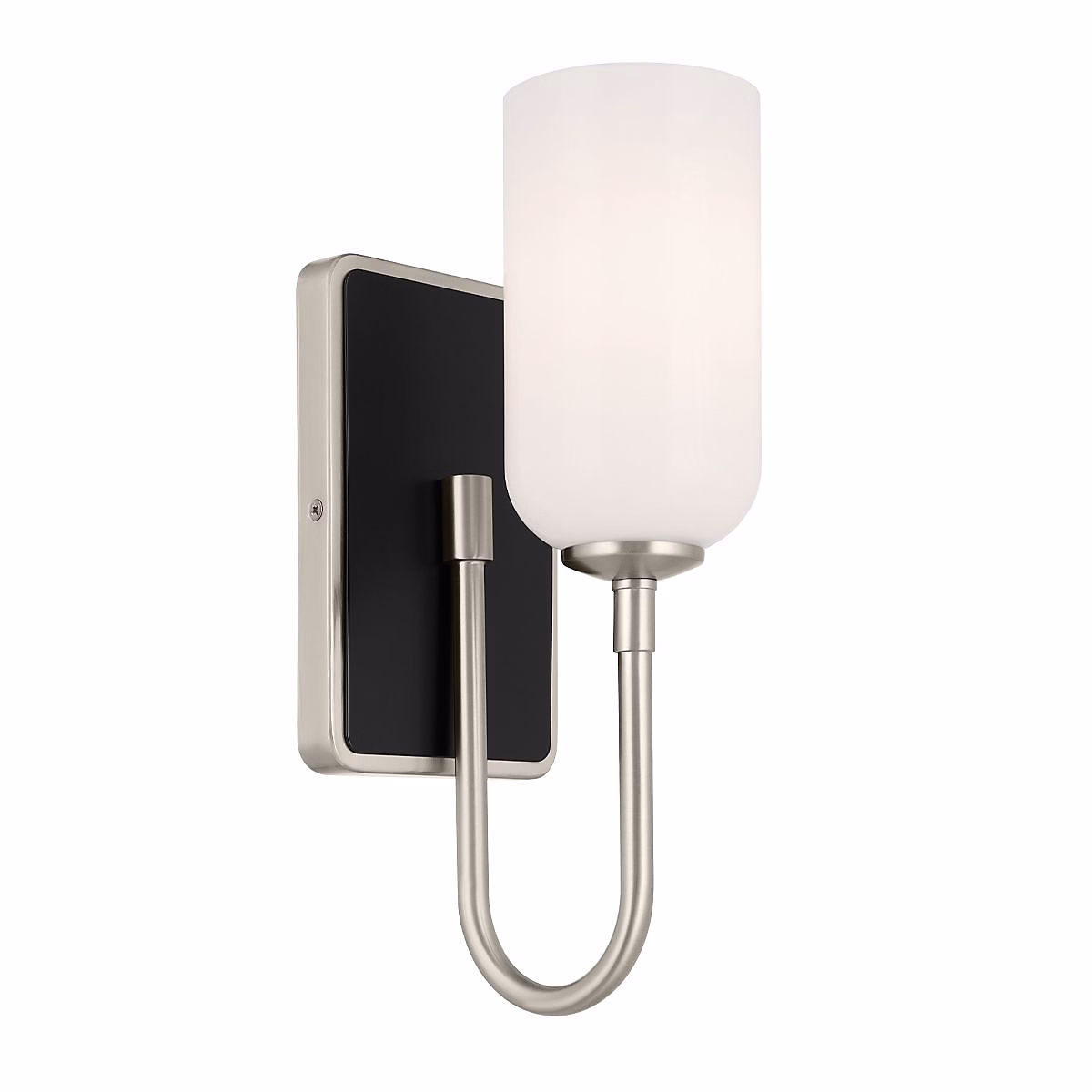 Elstead Kichler Solia Applique murale contemporaine nickel brossé – noire 3000 K IP44 1x G9