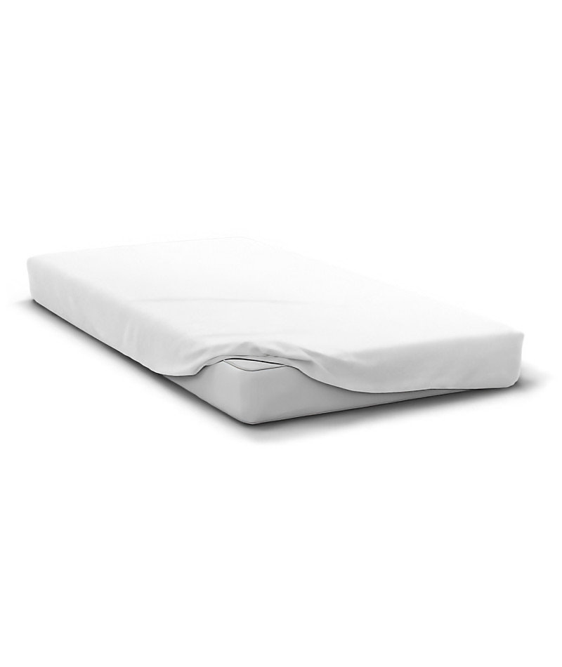 Drap Housse – HOME LINGE PASSION, HP71760, 90 × 190 cm + 30 cm bonnet, Microfibre, 82 g, BLANC