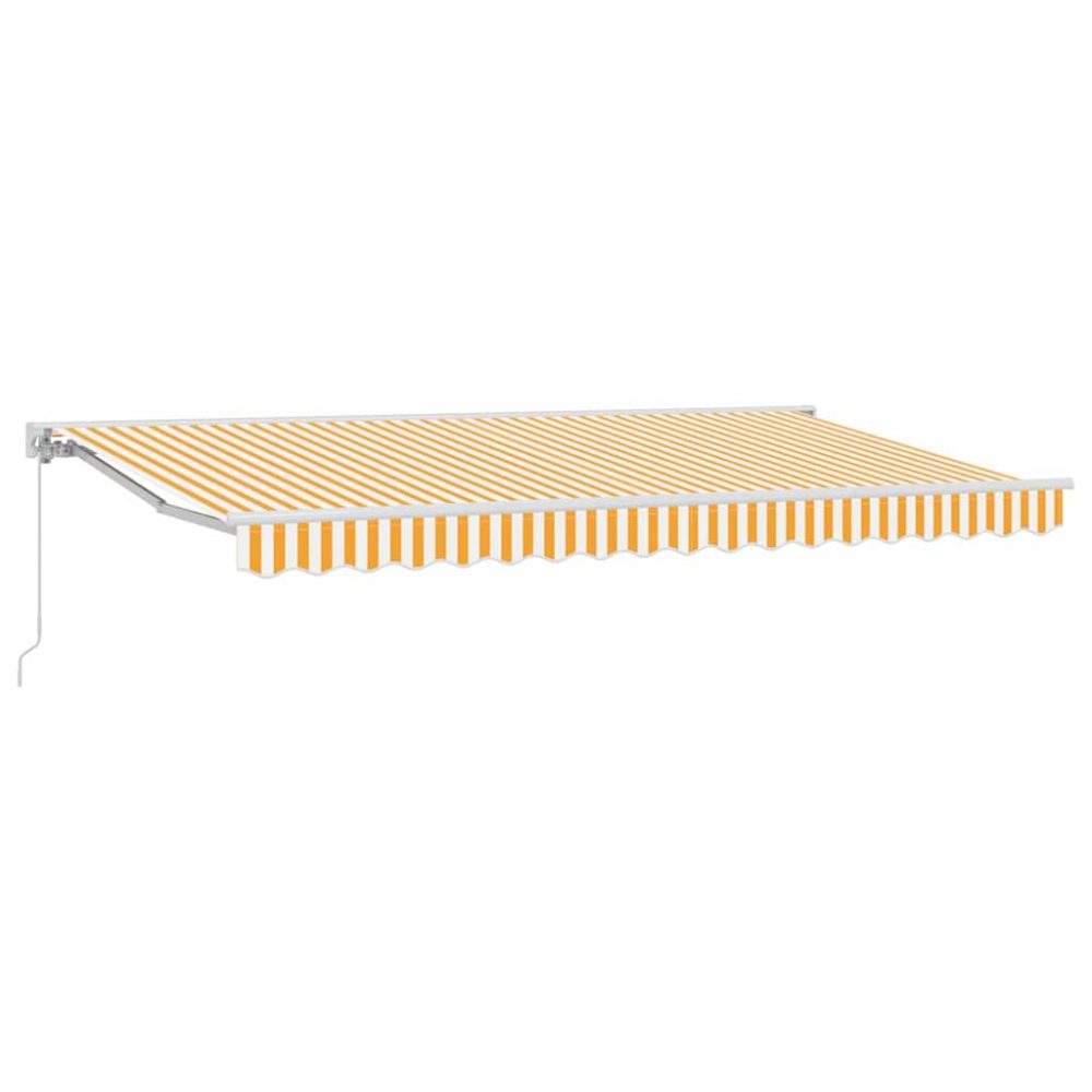 vidaXL Cadre d'auvent Jaune et blanc 400 x 200 cm – Matériel de jardin