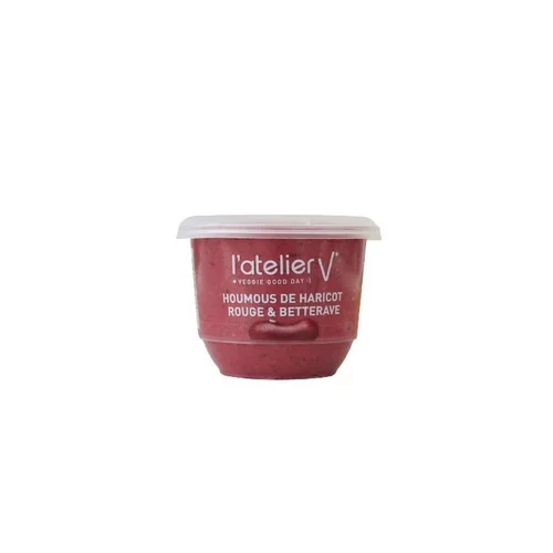 Houmous de haricot rouge et betterave vegan bio Atelier V - 150 g
