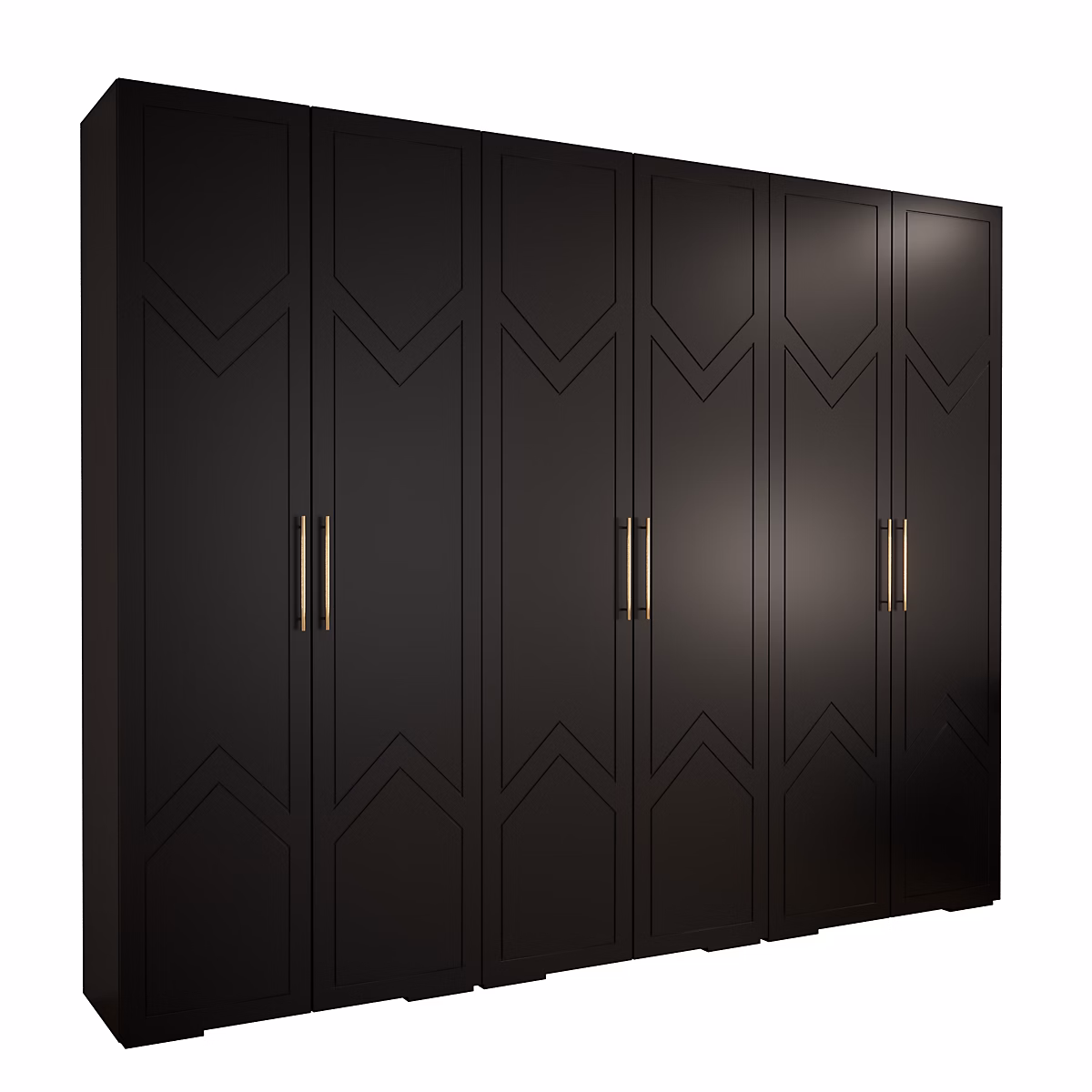 Armoire Manhattan Ryfel 8 a portes battantes H. 236 – 7 x L. 300 x P. 47, 6 portes