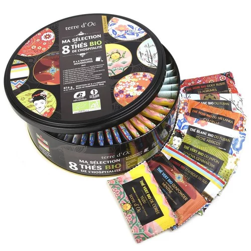 Coffret de 48 sachets de thé Hospitalité bio Terre d'Oc - 401 g