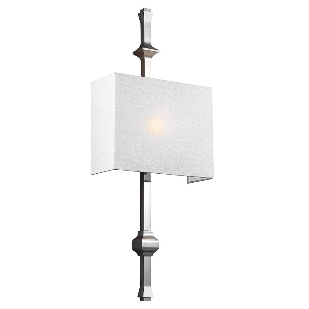 Elstead Teva – Applique murale d'intérieur à 1 ampoule, nickel poli, E27